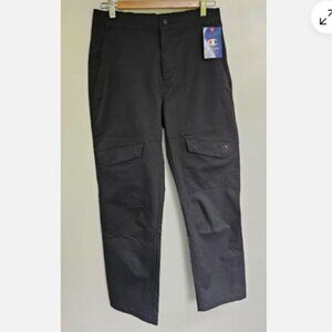 Champion Woven Utility Pants Womens Cargo Sz M Black M9036 Sturdy NWT